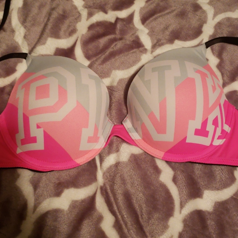 Pink bra